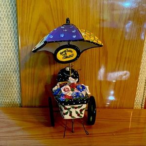 Blue Sky Ceramic Honey Bee’s Flowers